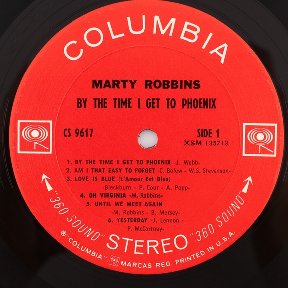 Marty Robbins – By The Time I Get To Phoenix - 1968 Stereo 12" Vinyl LP CS 9617 - Picture 4 of 9